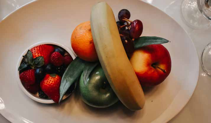 plate of fruit