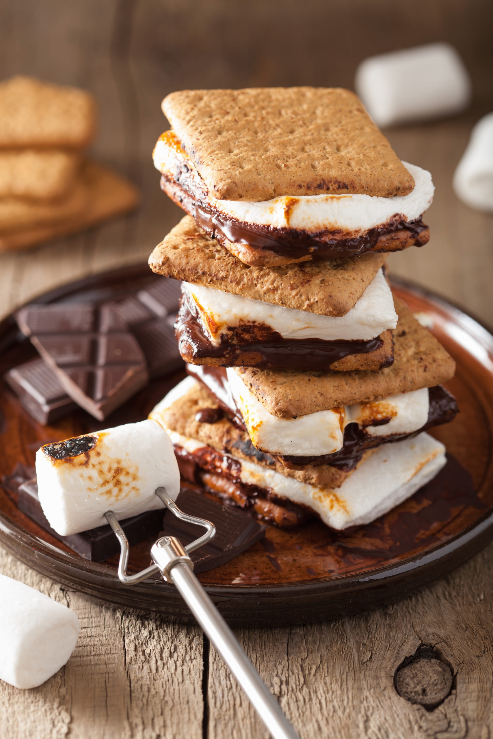 smores on a plate